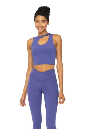 Mono B Venice Cut Top Crop Soutien-gorge AT6381 Bleu Orient