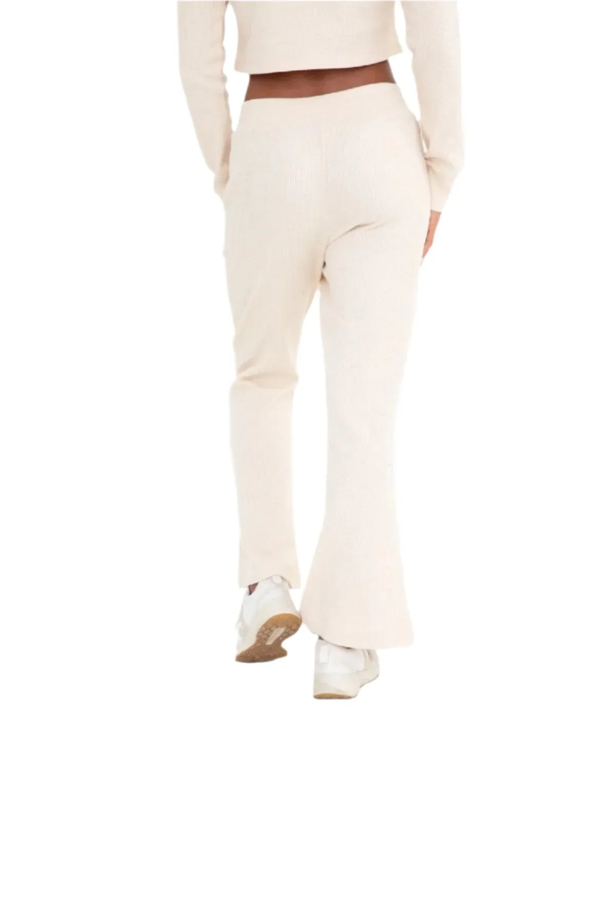 Pantalon de détente évasé en jersey waffle mono B SB507