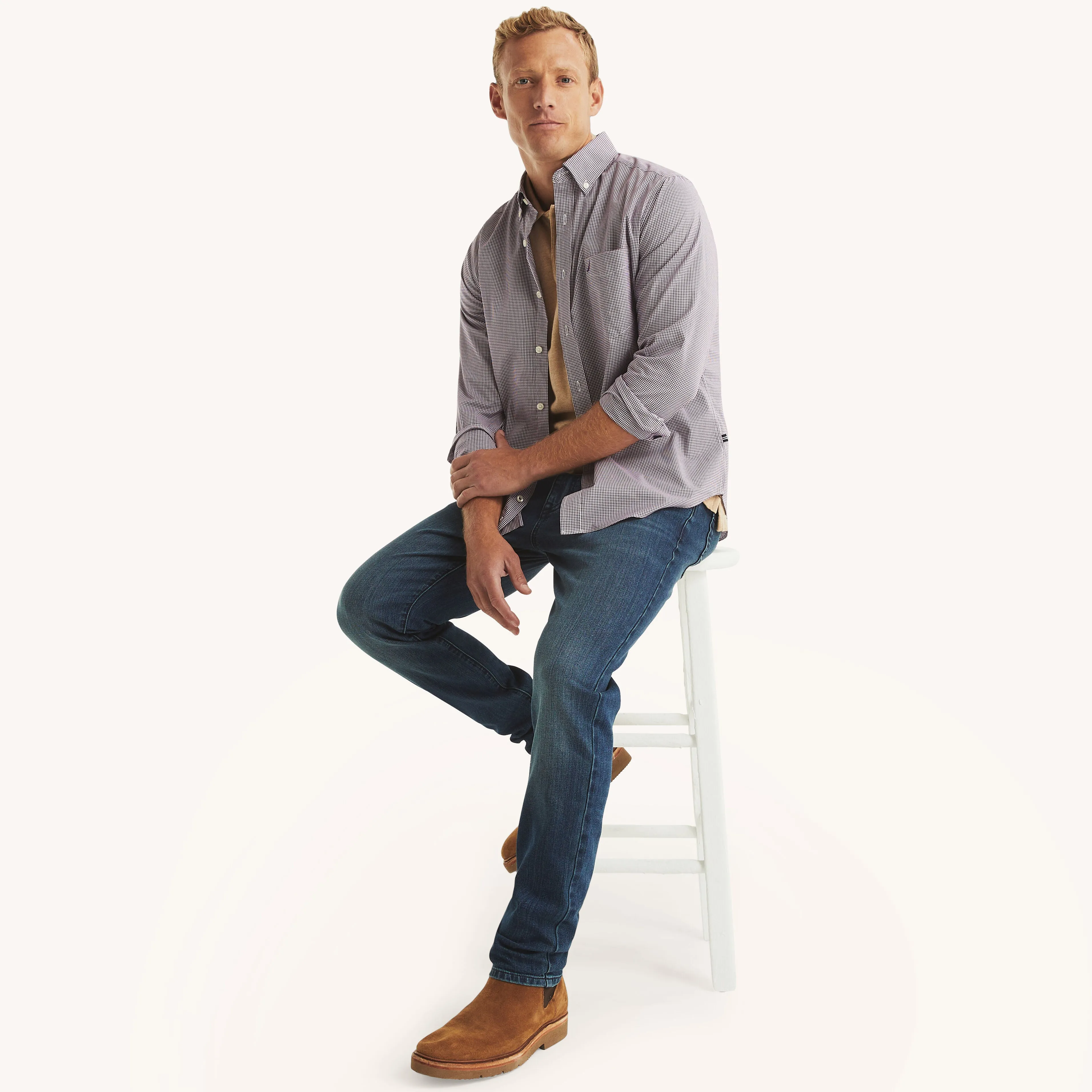 Nautica Jean Slim Athlétique Élastique pour Homme
