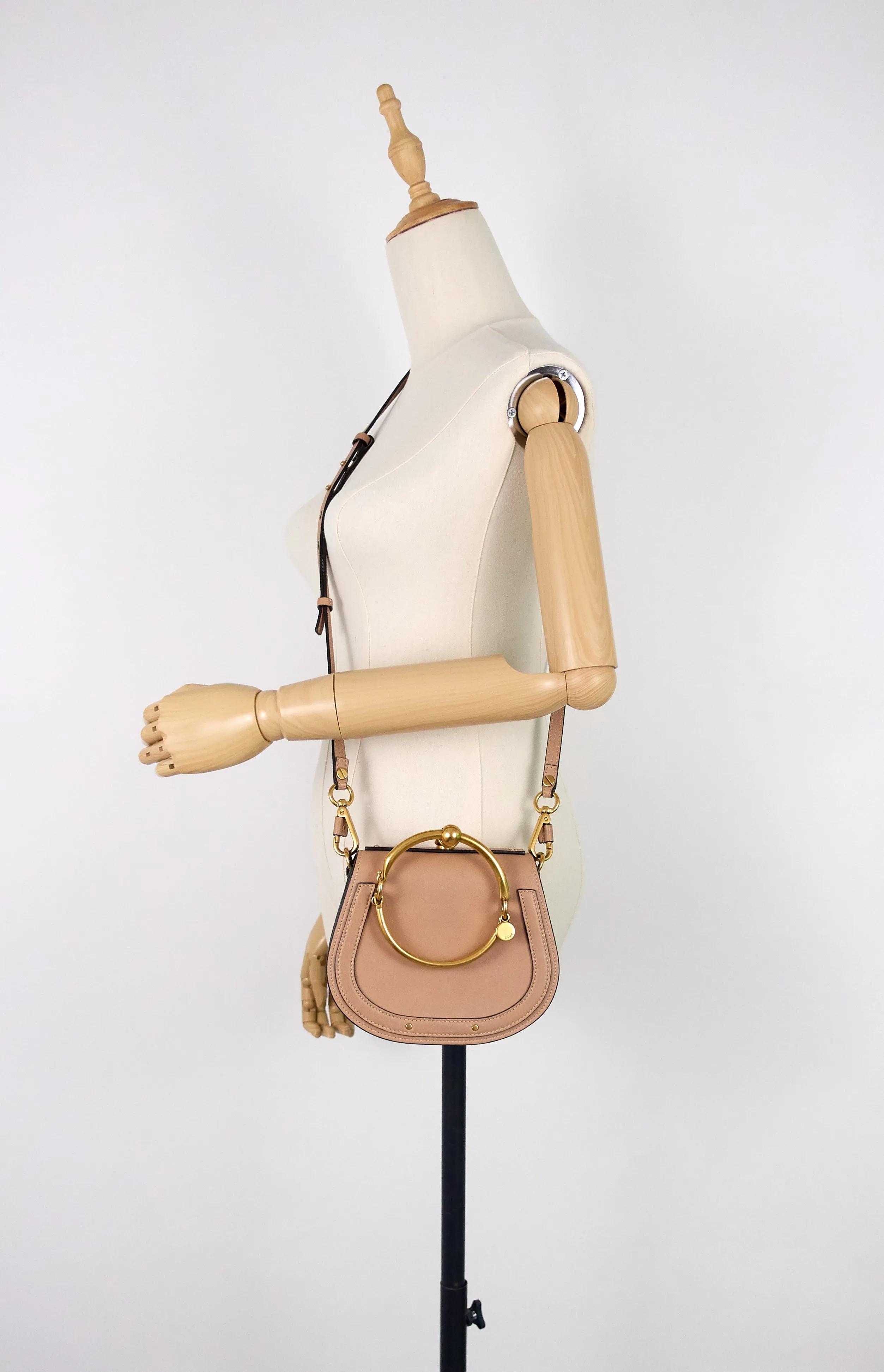 Sac bracelet en cuir veau Nile Small - Chloé