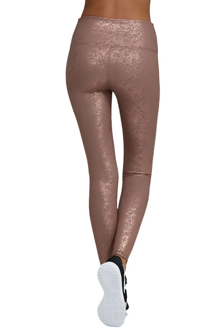 Noli Yoga Collant Brillant Rose