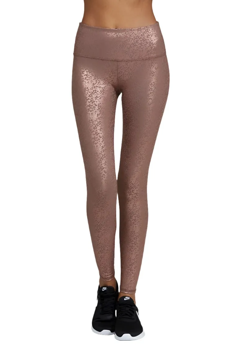Noli Yoga Collant Brillant Rose