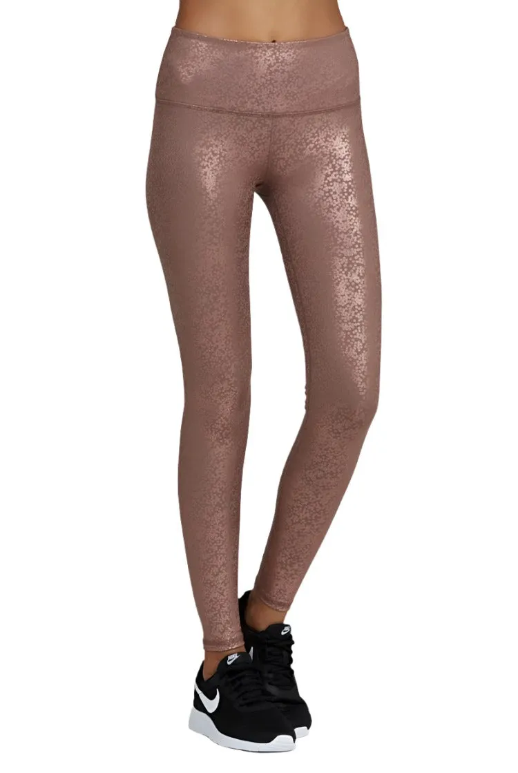 Noli Yoga Collant Brillant Rose