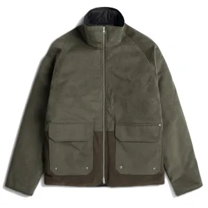 Norse Projects Veste Hakon Solotex en velours côtelé vert lierre