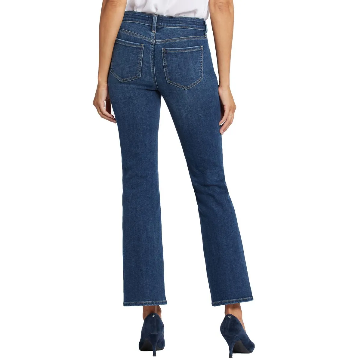 NYDJ Femmes Barbara Jeans Bootcut à Fente en Jean