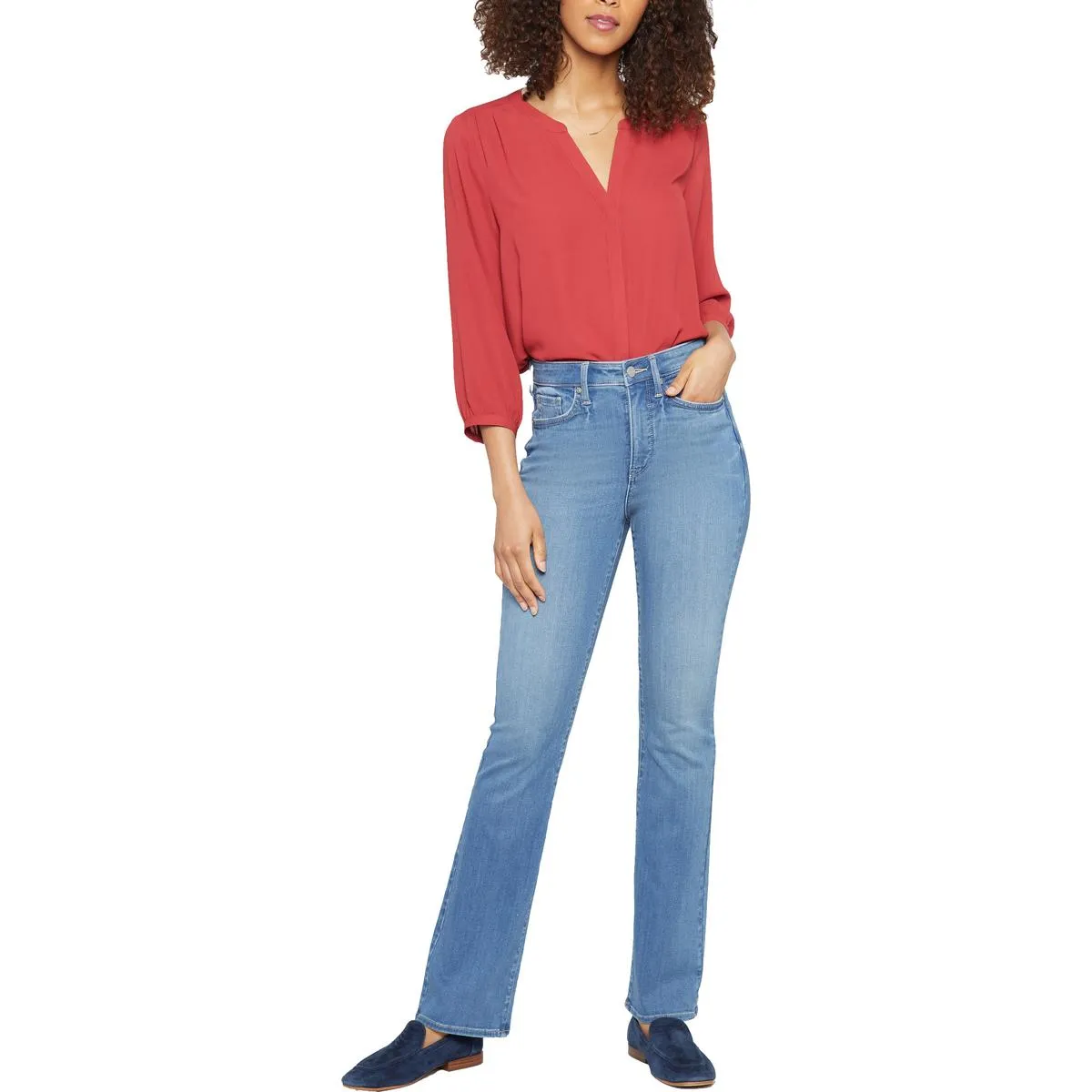 NYDJ Femmes Billie Jeans Bootcut Slim Fit à Taille Haute