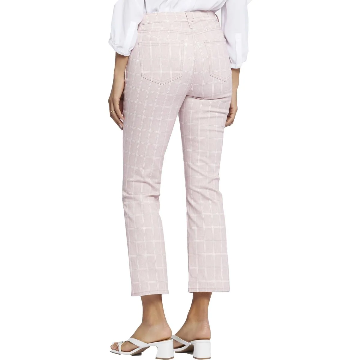 NYDJ Femmes Billie Jeans Bootcut en Denim à Carreaux
