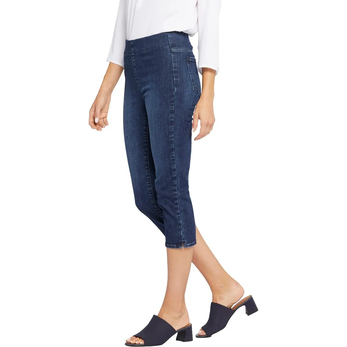 NYDJ Femmes Dakota Jeans Capri Mi-Hauteur Coupés
