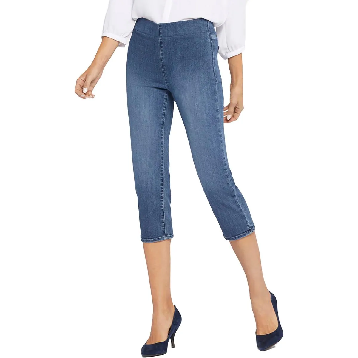 NYDJ Femmes Dakota Jeans Capri Mi-Hauteur Coupés