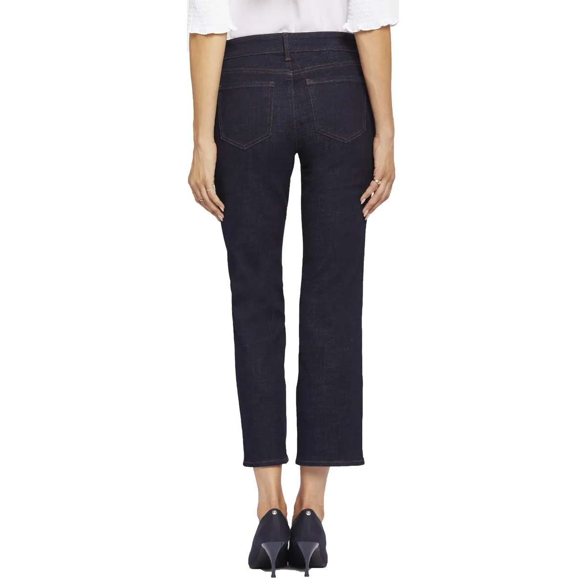 NYDJ Femmes Marilyn Jean droit à jambes droites en denim tressé