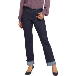 NYDJ Femmes Marilyn Jean droit à ourlet imprimé lavage foncé