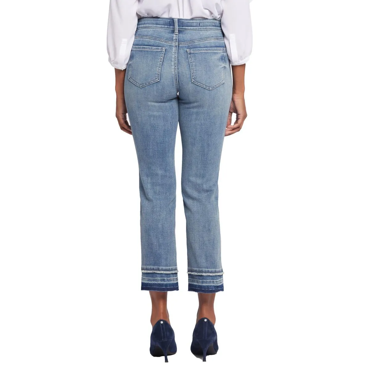 NYDJ Femmes Marilyn Ourlet Brut Denim Jeans Droit