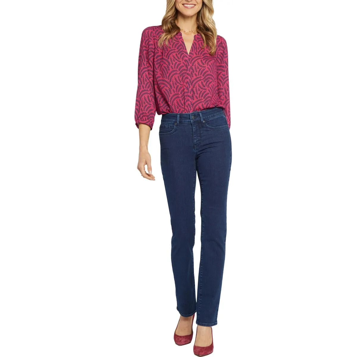 NYDJ Femmes Marilyn Jean Stretch à Coupe Droite
