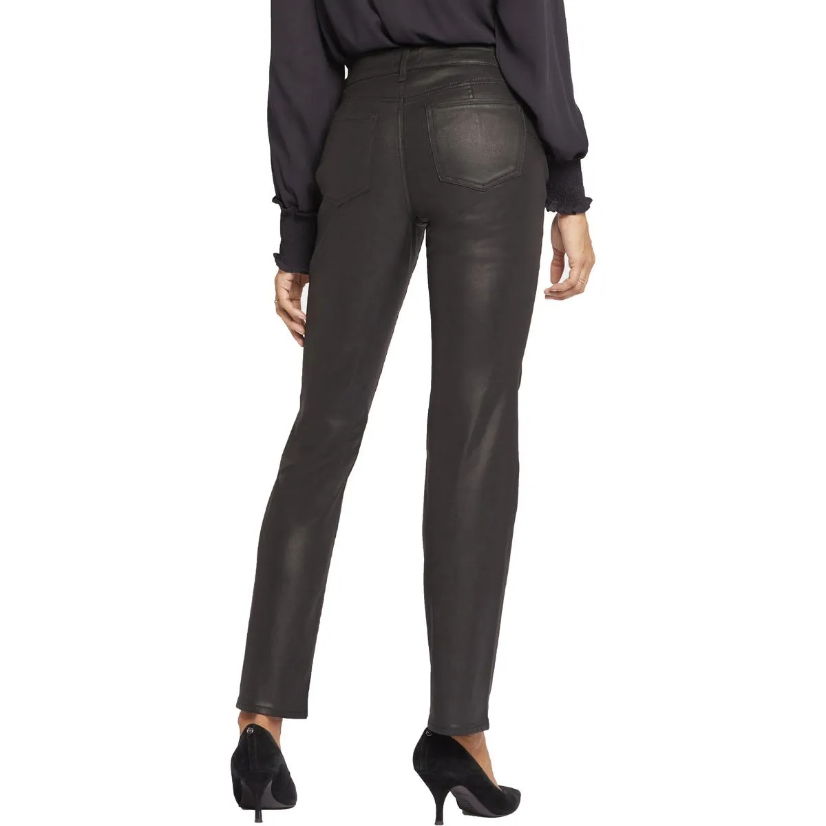 NYDJ Jeans Femme Marilyn Effet Galbant en Modal Enduit Coupe Droit