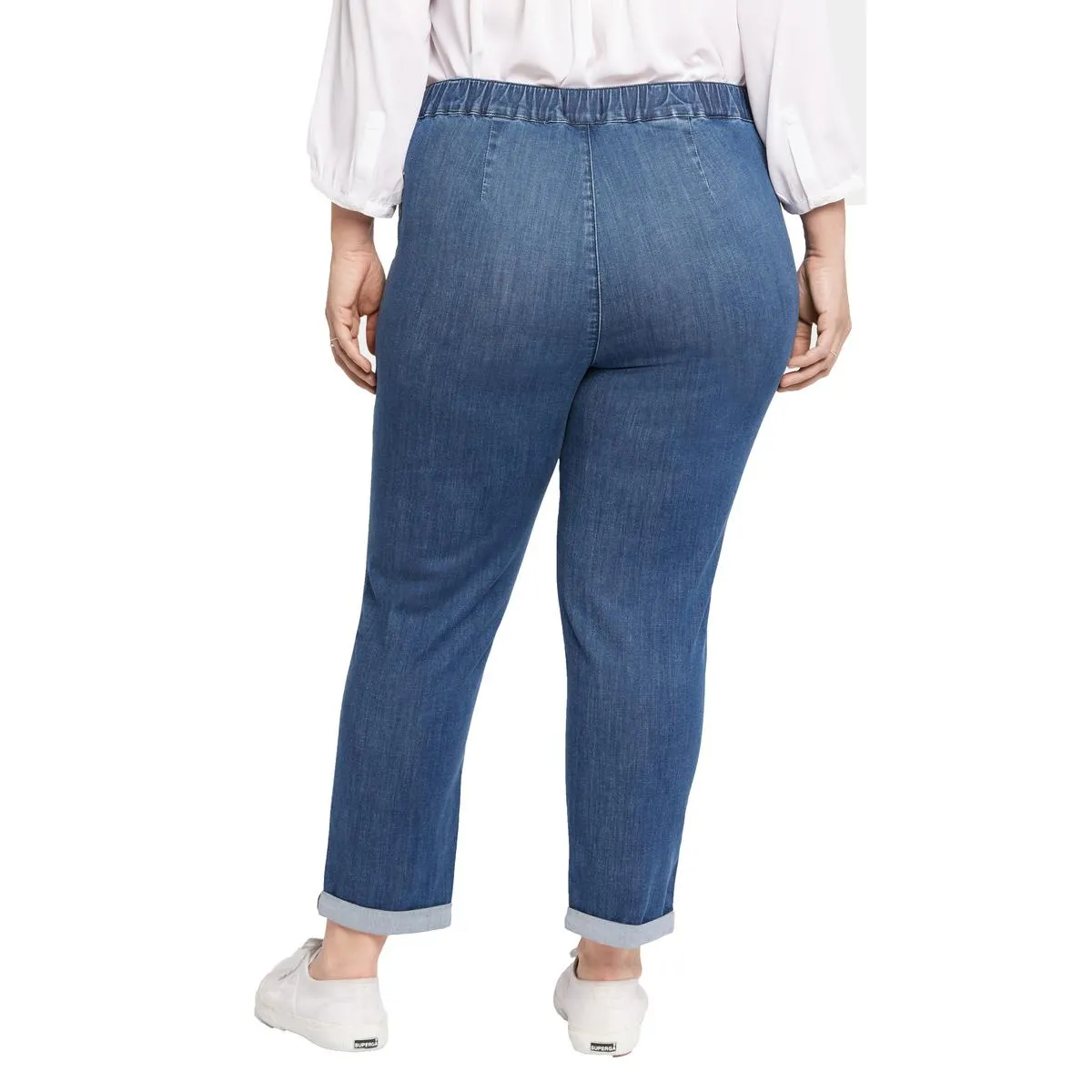 NYDJ Femmes Plus Denim Pantalon de Jogging en Coton