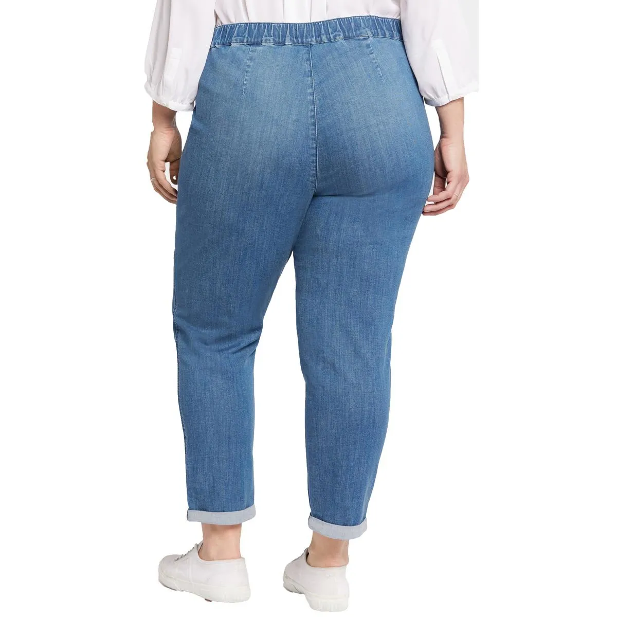 NYDJ Femmes Plus Denim Pantalon de Jogging en Coton