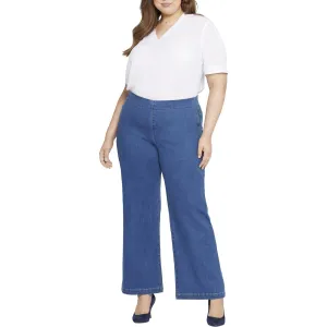 NYDJ Femmes Plus Teresa Jeans en Denim Élastique à Jambe Large