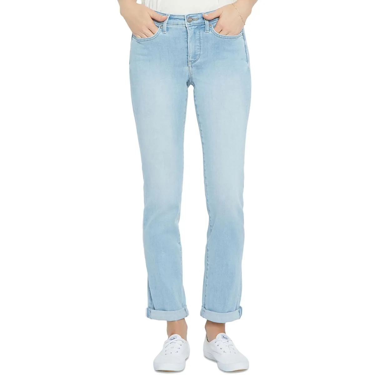 NYDJ Femmes Sheri Jeans Stretch à Ourlet Cintré à la Cheville