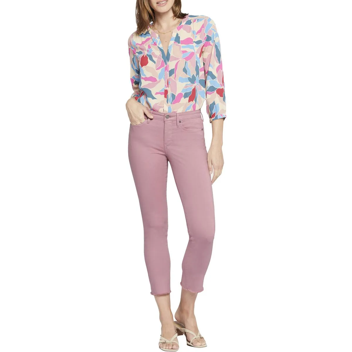 NYDJ Femmes Sheri Jeans Slim à la Cheville Haute Taille