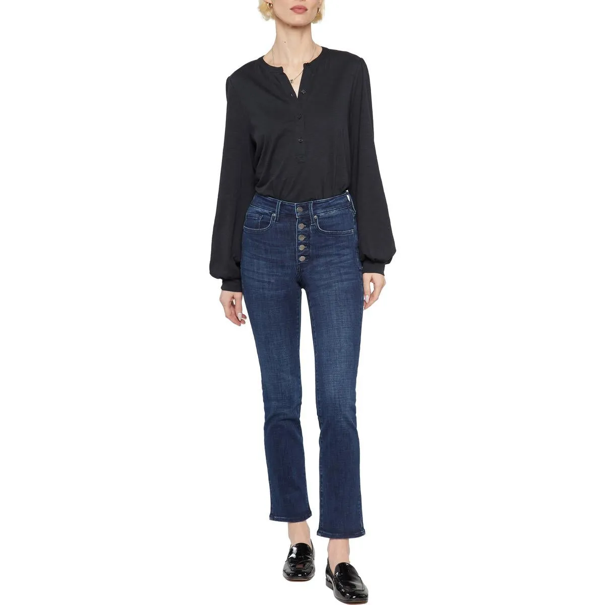 NYDJ Jeans Femme en Denim Élastique Coupe Droite