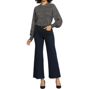 NYDJ Femmes Teresa Jeans à Jambe Large Ourlet Effiloché en Denim