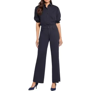 NYDJ Femmes Teresa Jeans Taille Haute en Coton à Jambe Large Effet Amincissant