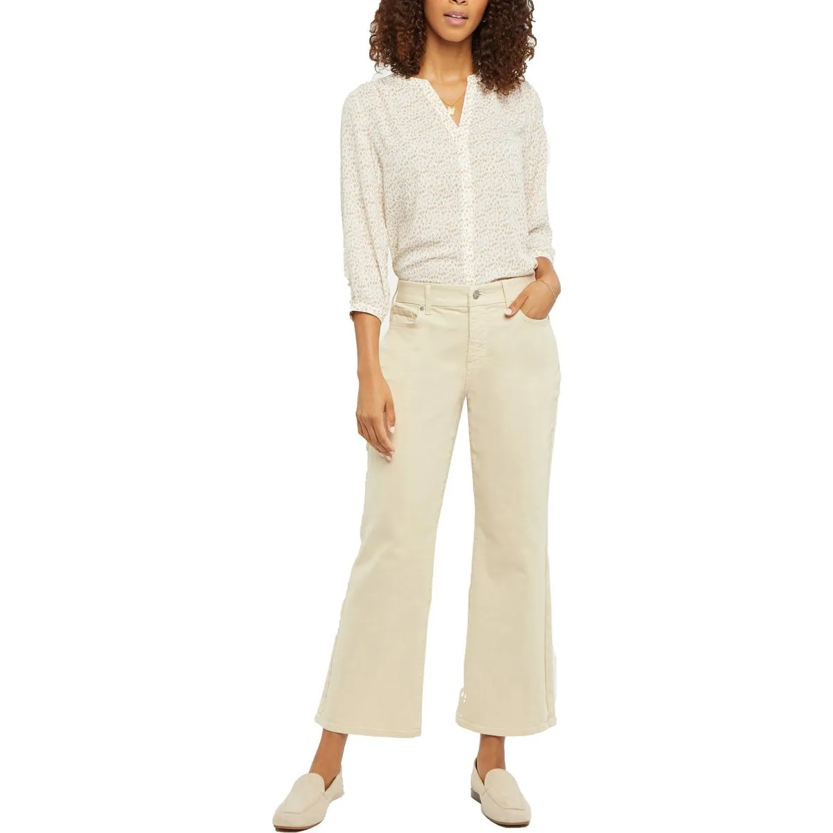 NYDJ Femmes Taille Correspondante Jeans Évasés Mi-Montants Coupés