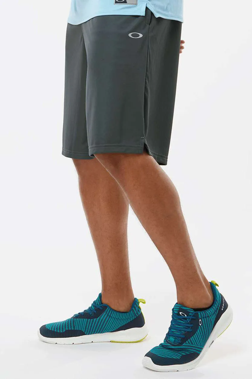 Oakley Shorts de Sport Homme Team Issue Hydrolix avec Poches - Gris Fer Forgé - Liquidation