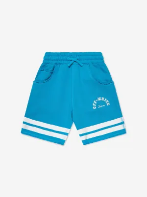 Short de survêtement Off-White Boys Team 23 en bleu