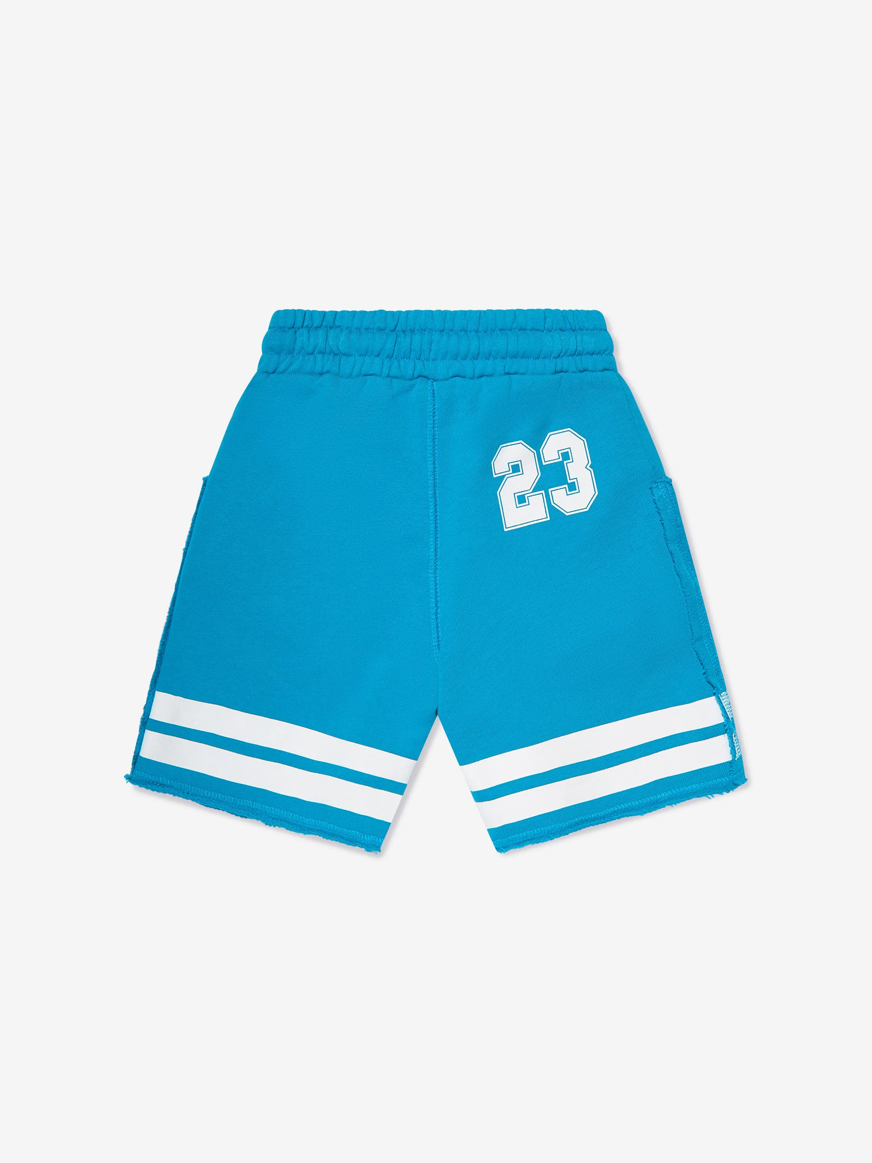 Short de survêtement Off-White Boys Team 23 en bleu