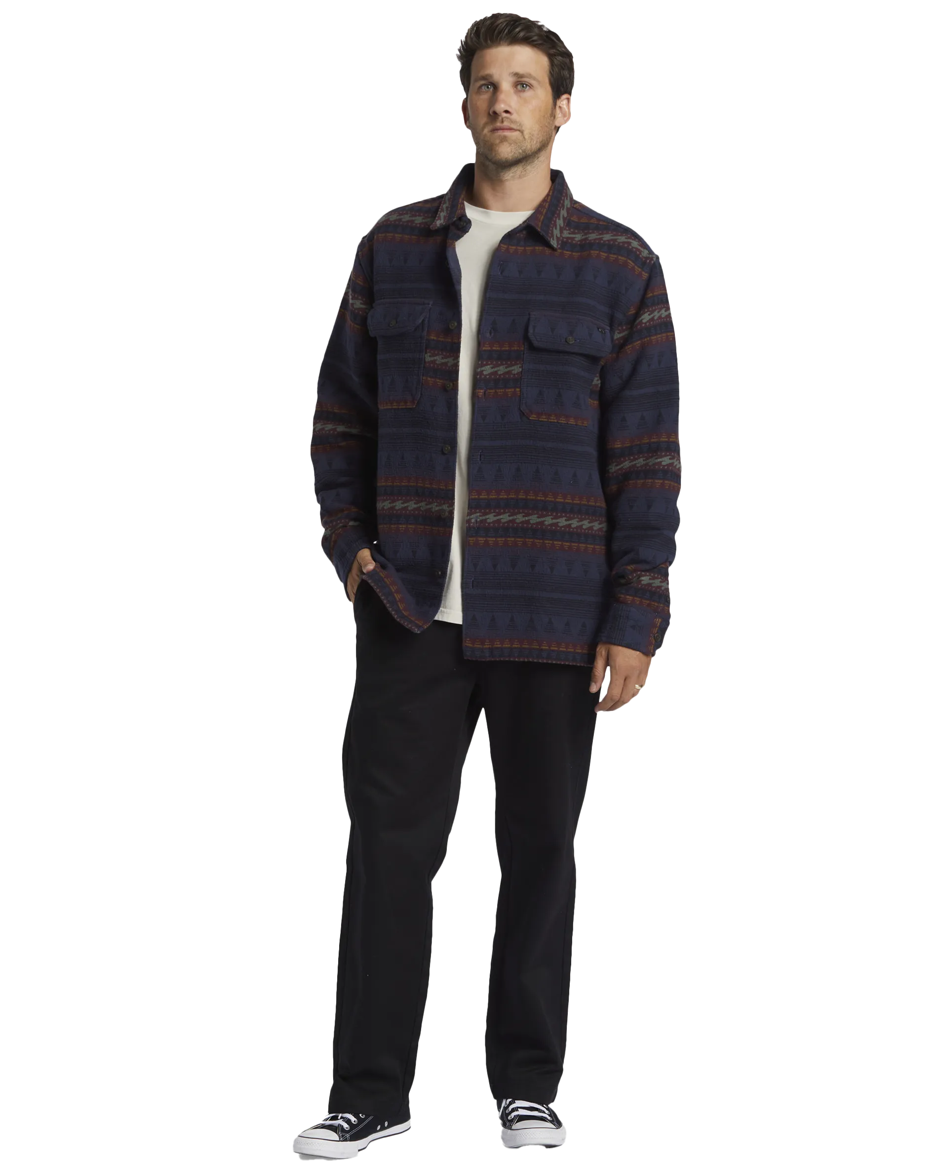Chemise Offshore en Bleu Marine Foncé