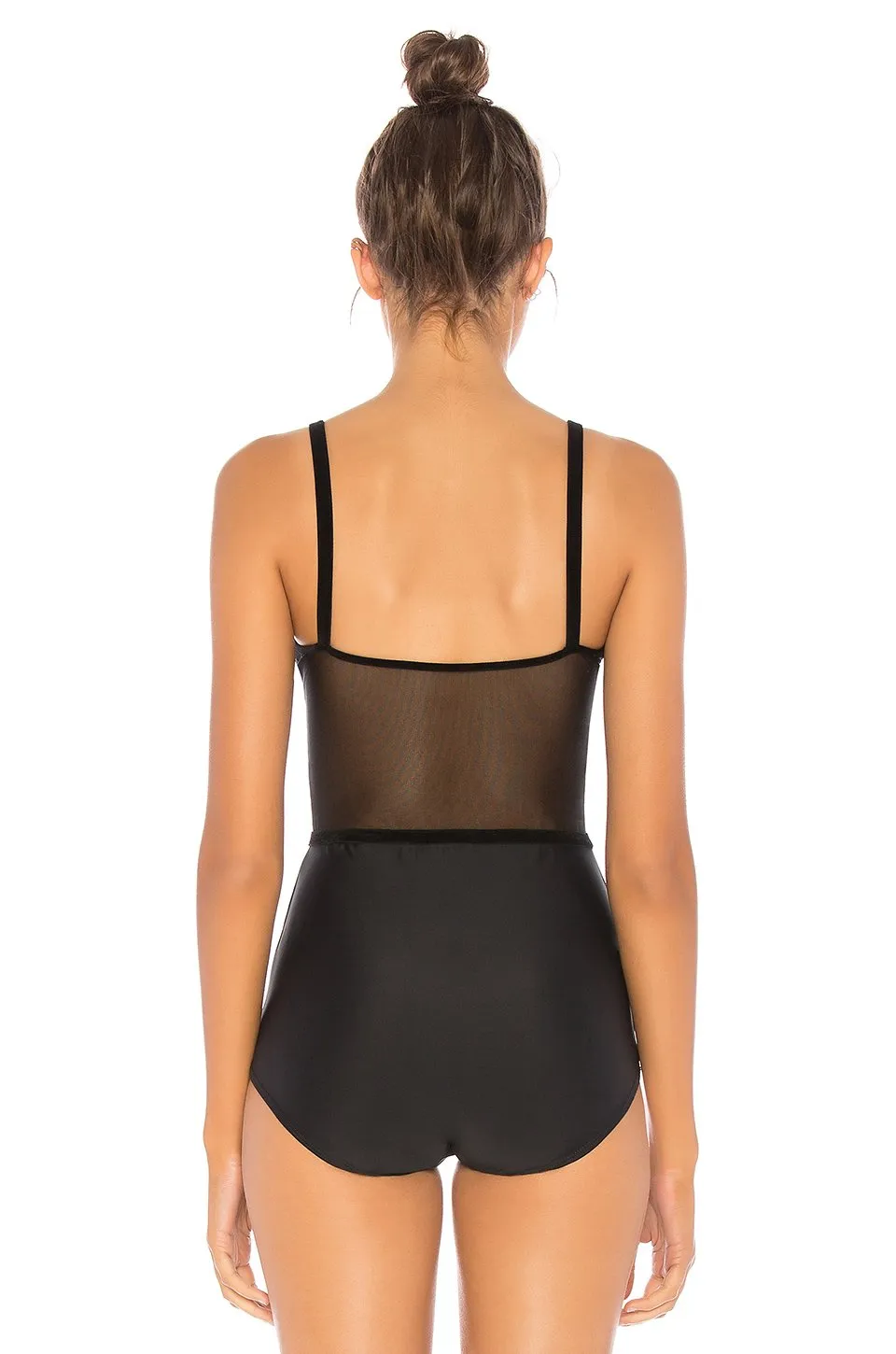 Onzie Flow Justaucorps 116 Noir Velours Ruban