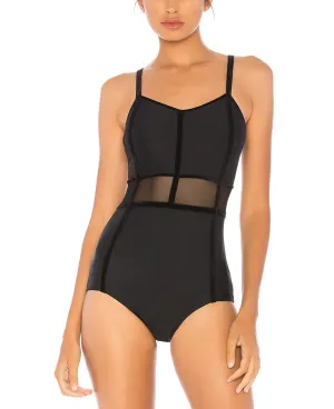 Onzie Flow Justaucorps 116 Noir Velours Ruban
