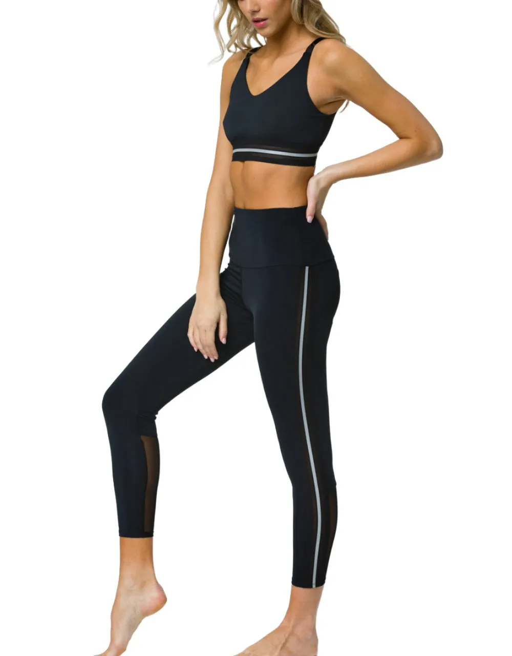 Onzie Legging Réfléchissant Nu pour Hot Yoga Lueur 2237