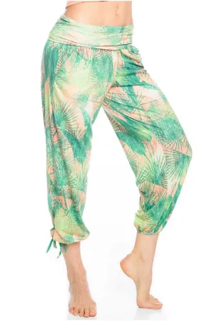 Onzie Pantalon de Yoga Chaud Gypsy 212 Palmier Rétro