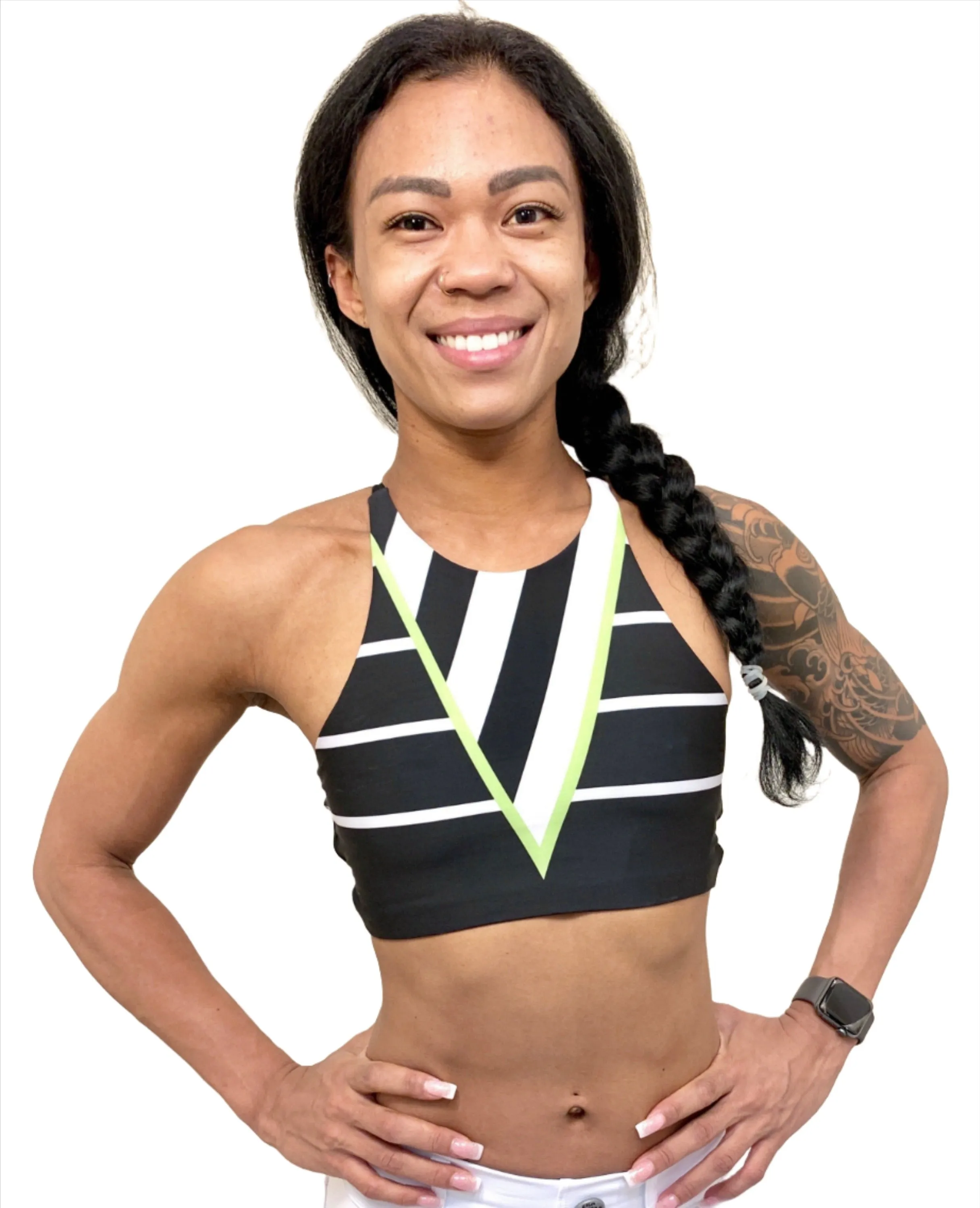 Onzie Soutien-gorge élastique pour yoga chaud à col haut 3100