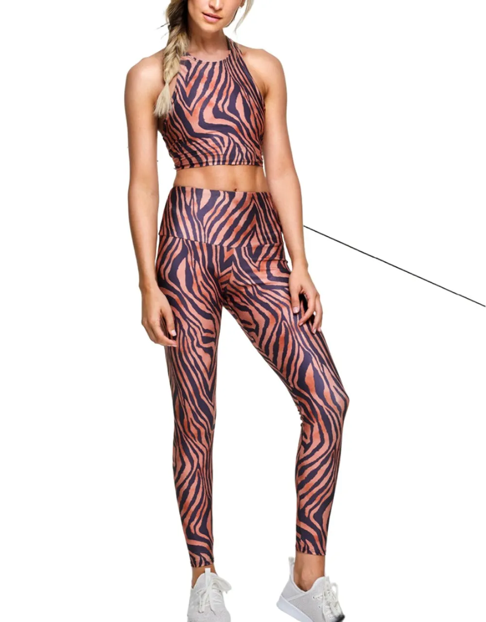 Onzie Crop Top de Yoga Racer Peek-a-boo 3024