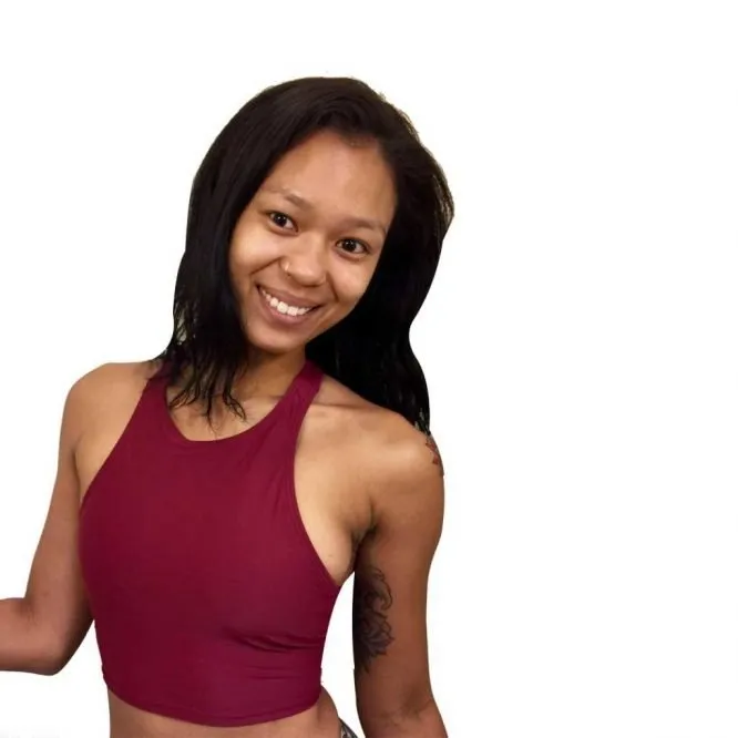 Onzie Top de yoga Racer avec effet Peek-a-boo 3024
