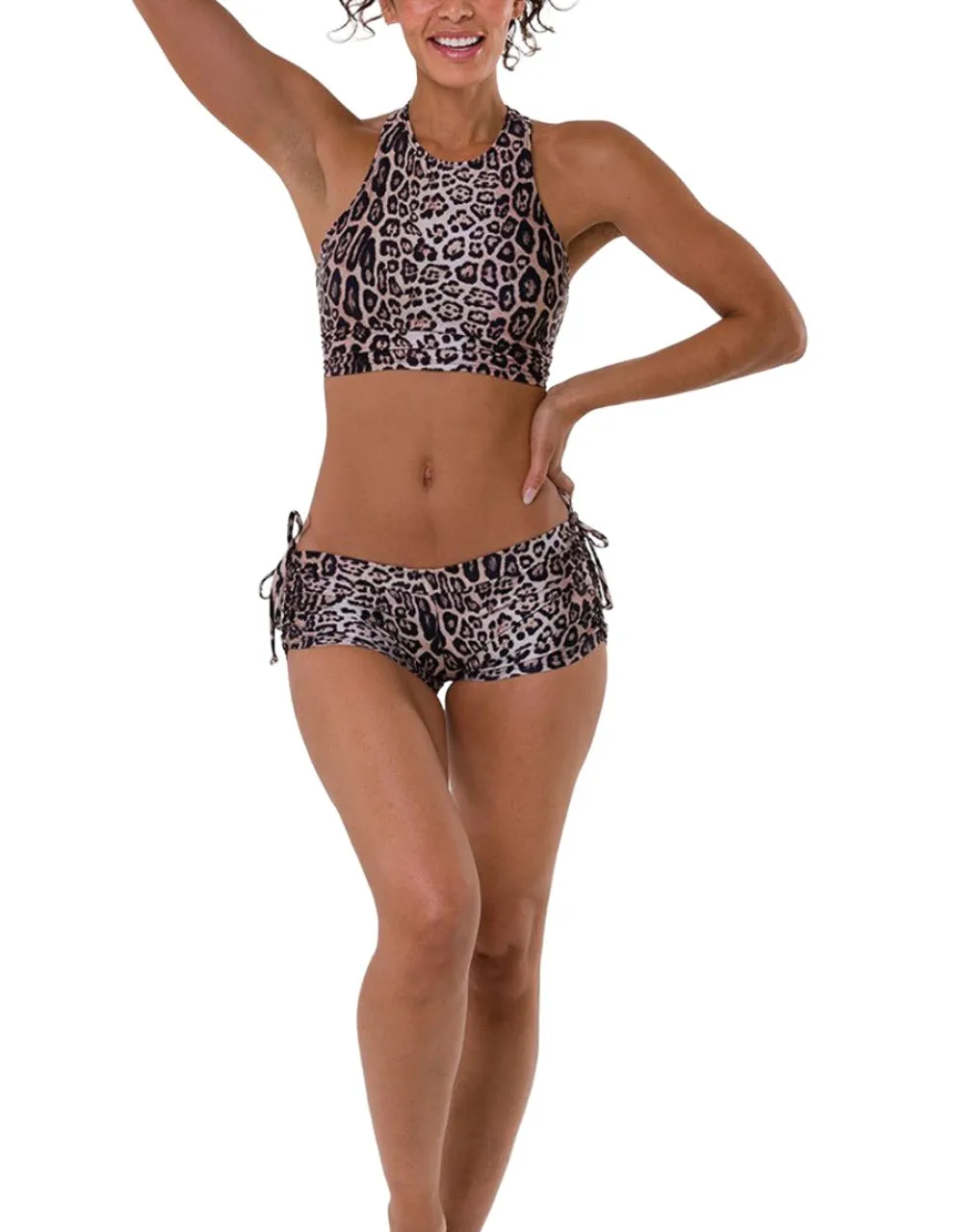 Onzie Crop Top de Yoga Racer Peek-a-boo 3024
