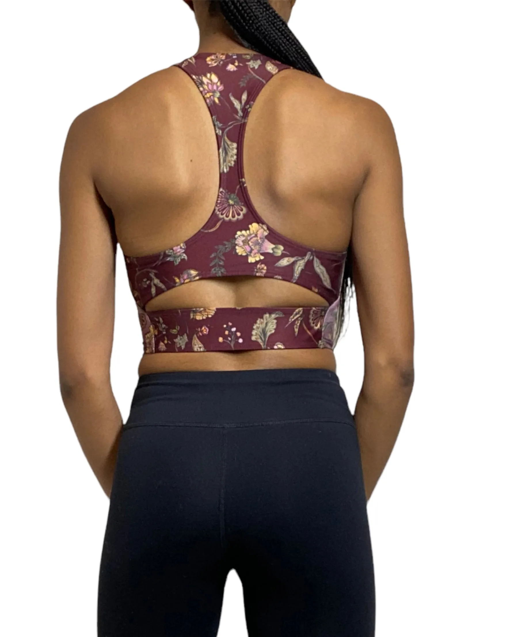 Onzie Crop Top de Yoga Racer Peek-a-boo 3024