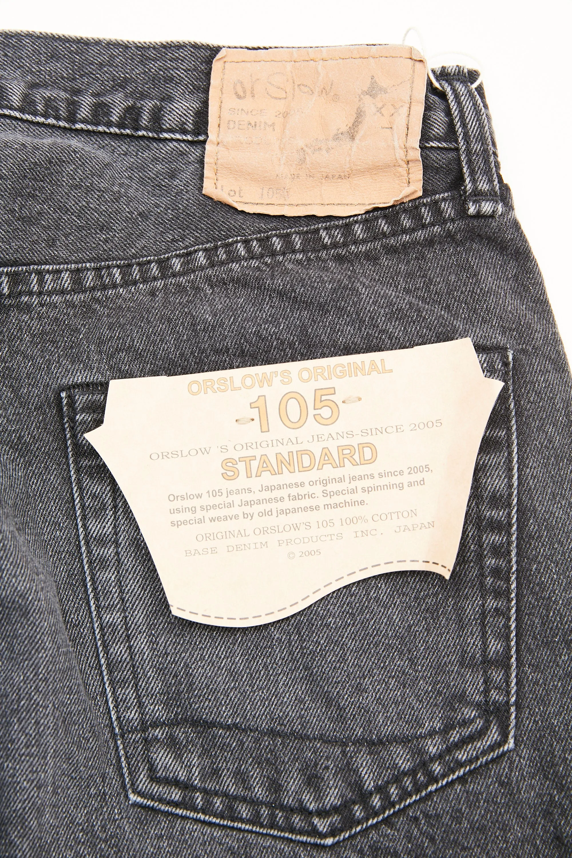orSlow 105 Jean Noir Années 90 - Lavage Pierre