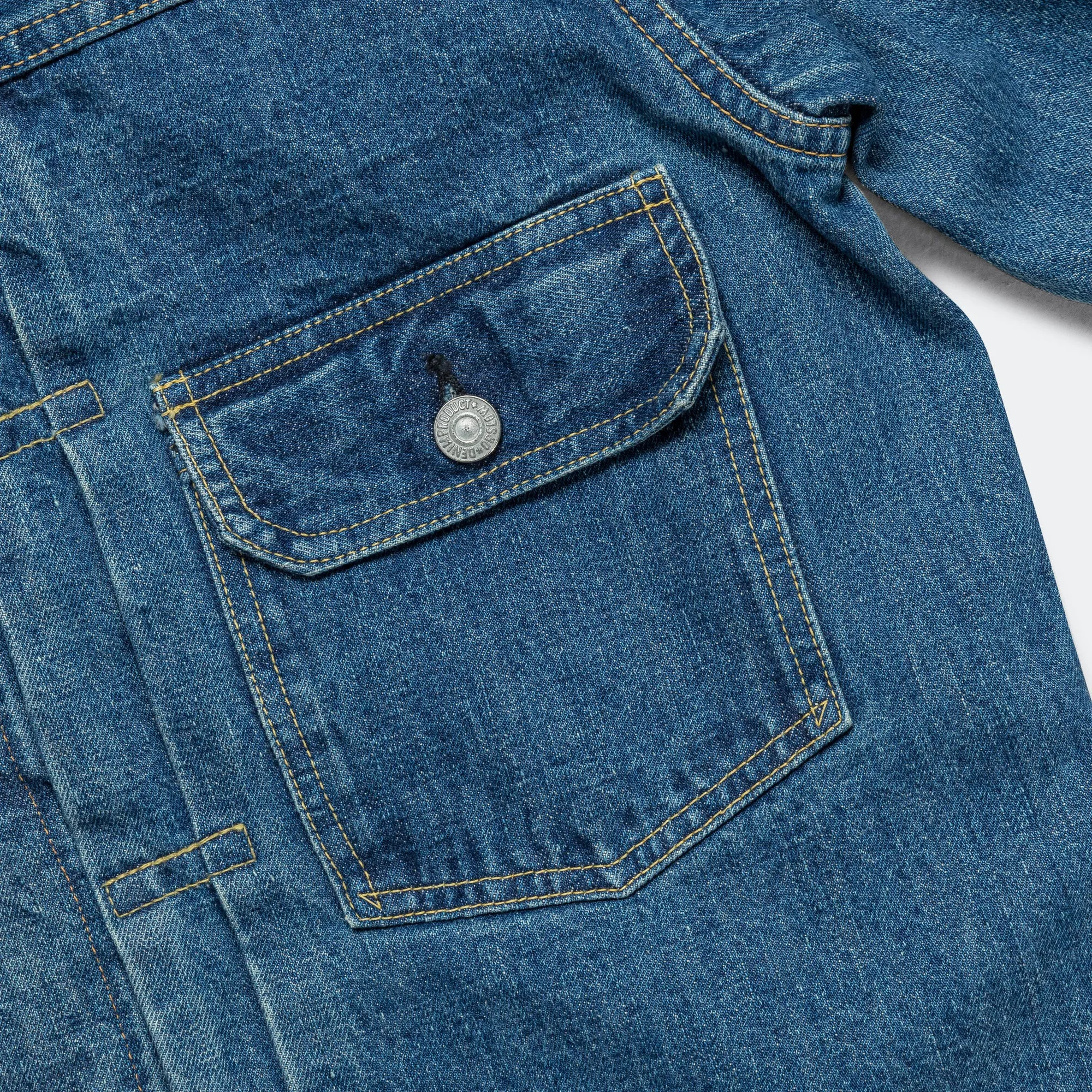 Veste en denim orSlow Type 2 des années 1950 - Lavage 2 ans