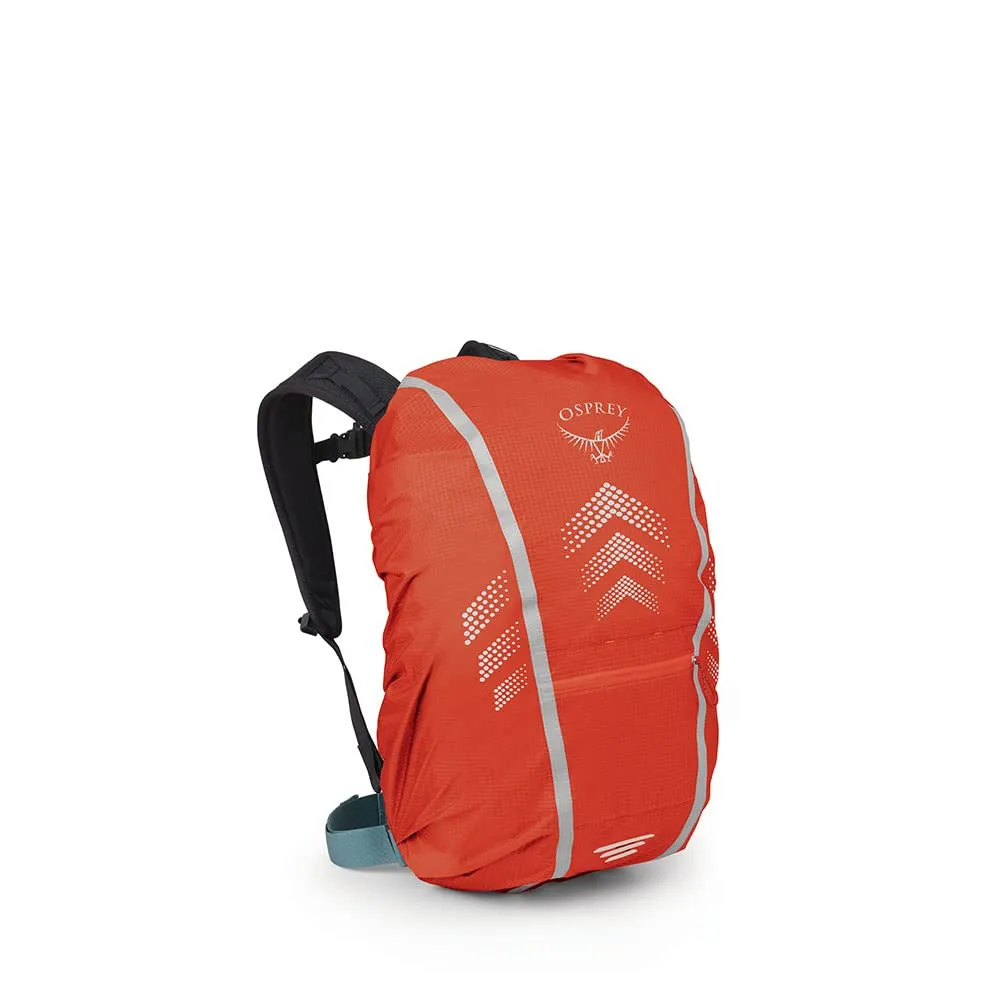 Osprey Packs Hivis Couverture de pluie pour trajet quotidien Orange Mars Petits sacs Osprey-Packs