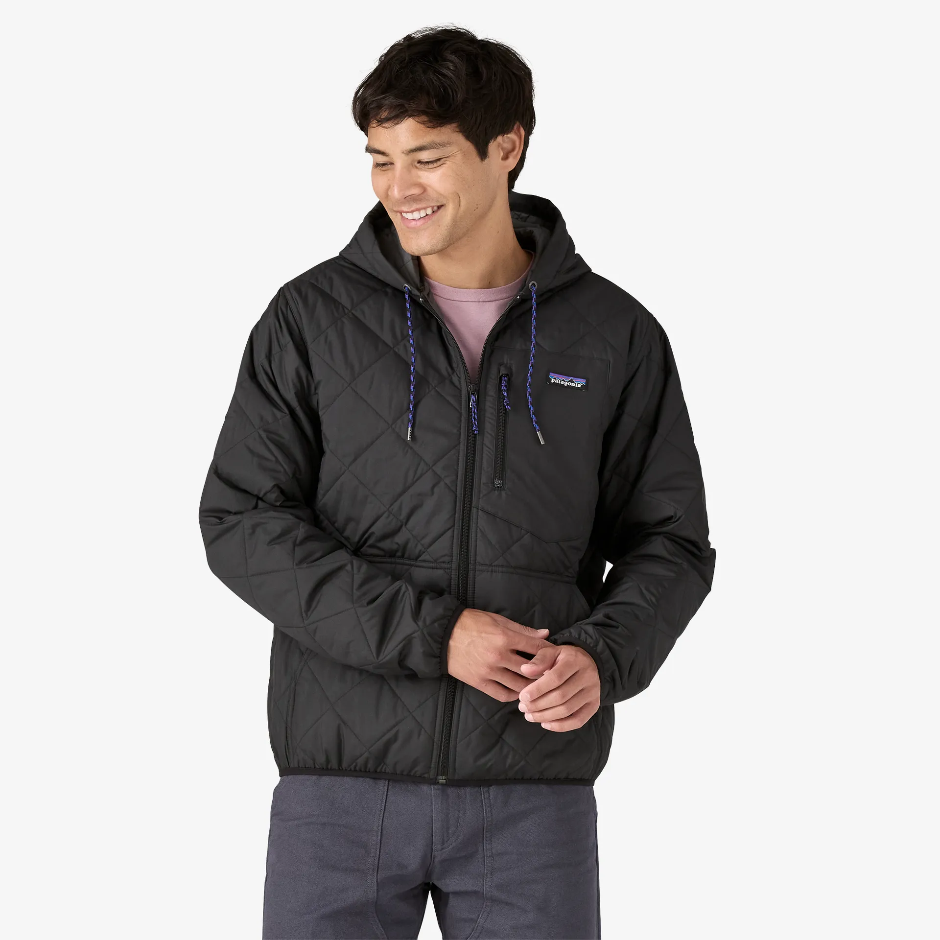 Veste et gilets pour hommes Patagonia - Bomber matelassé en diamant avec capuche pour hommes