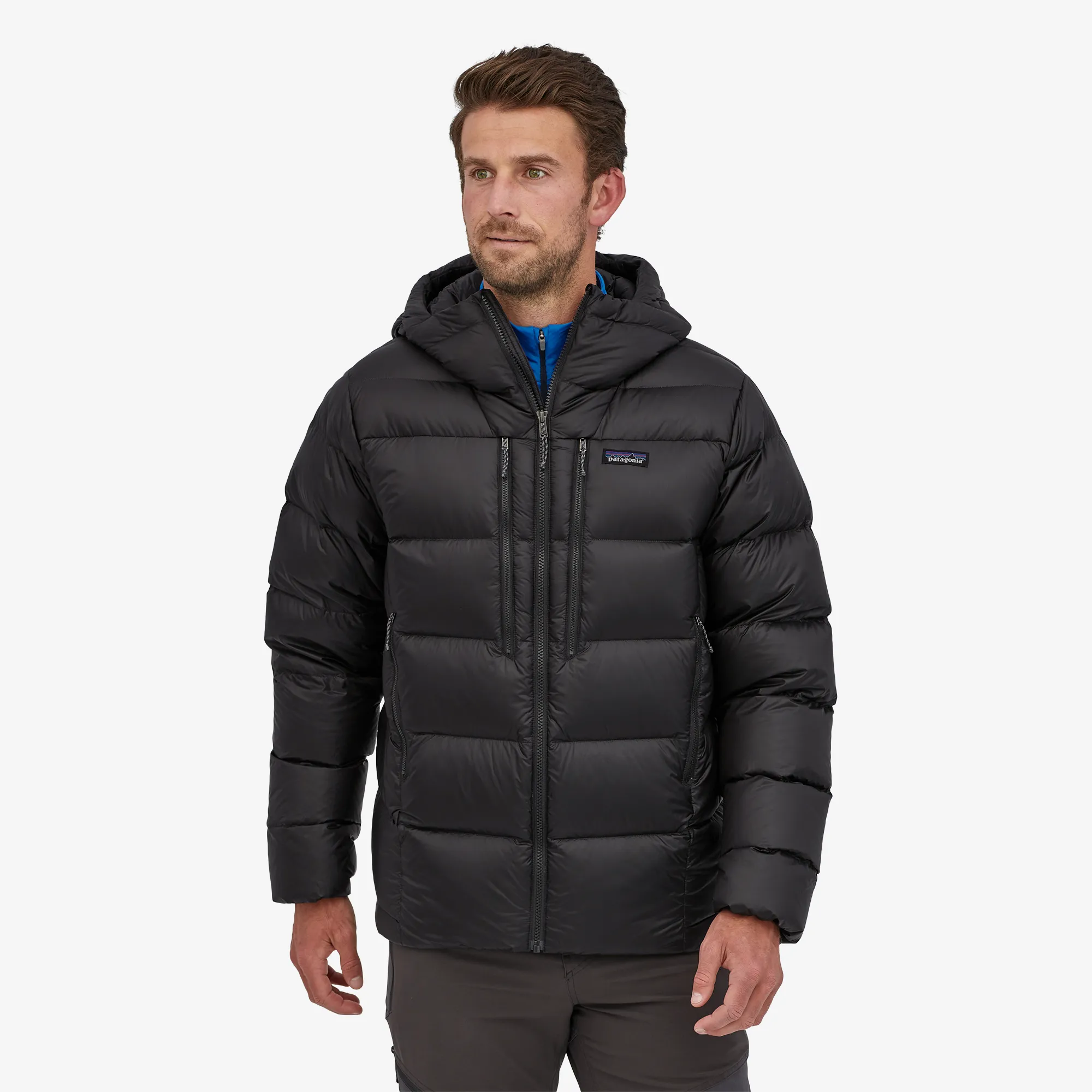 Vestes et Gilets pour Hommes Patagonia - Veste à Capuche Fitz Roy en Duvet pour Hommes