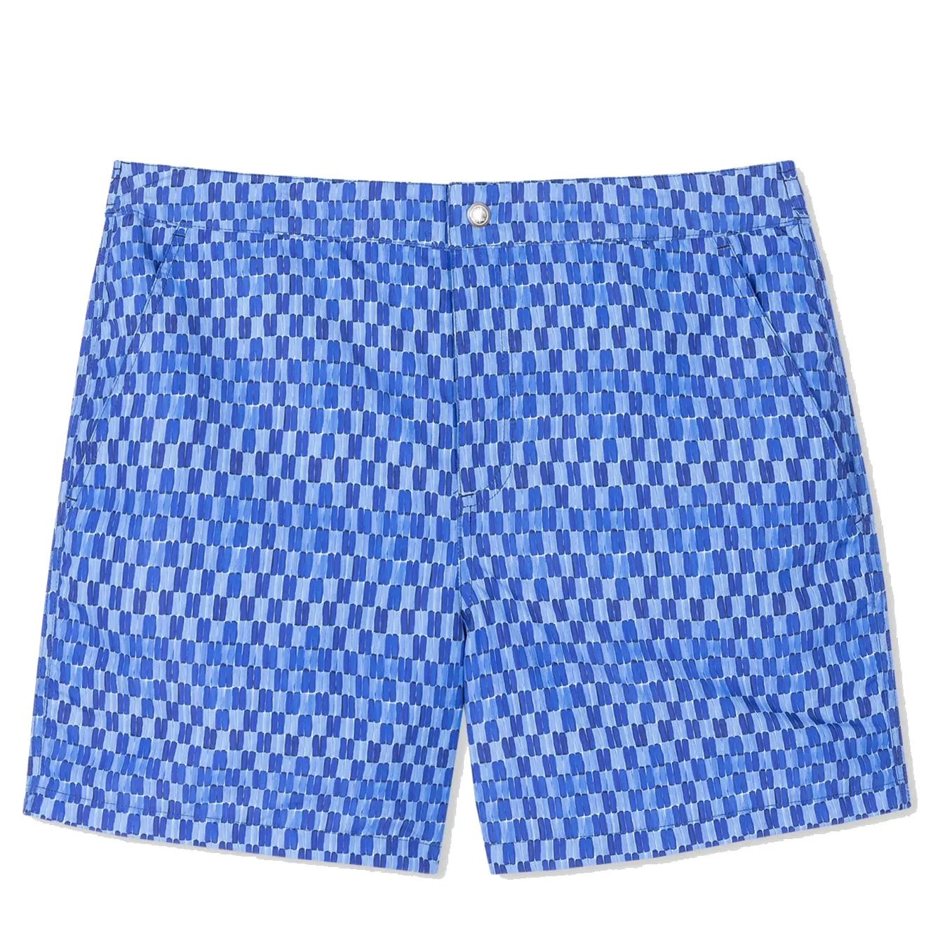 Paul Smith Short de Bain à Imprimé Géométrique Bleu