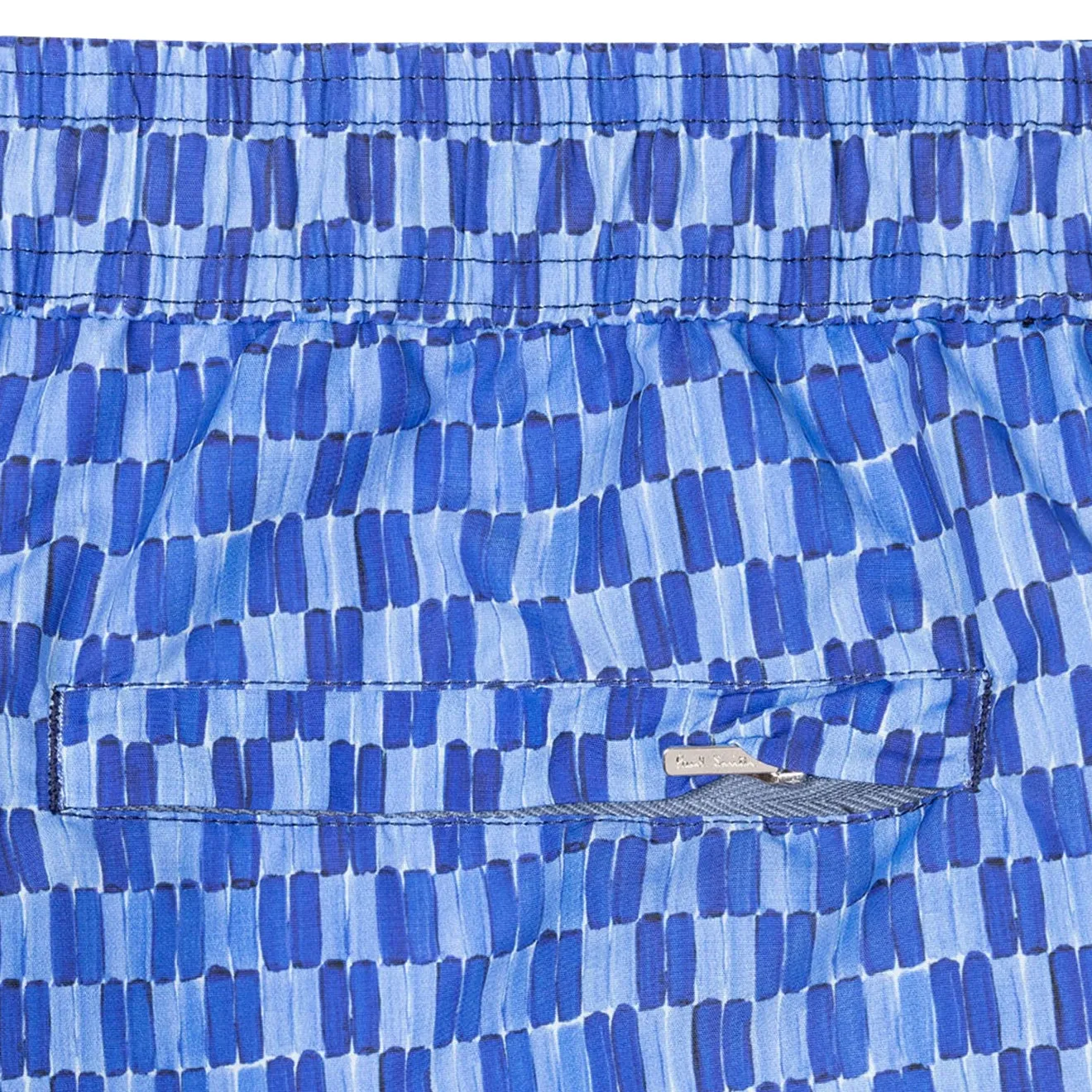 Paul Smith Short de Bain à Imprimé Géométrique Bleu