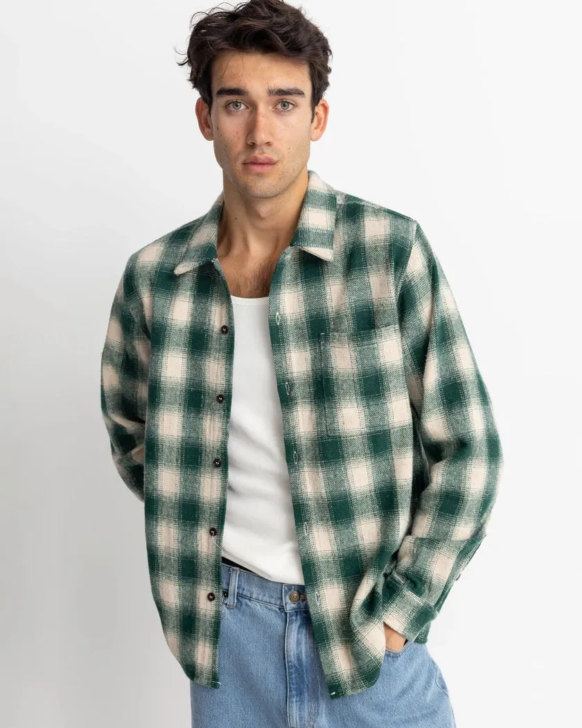 Chemise en flanelle à carreaux verte
