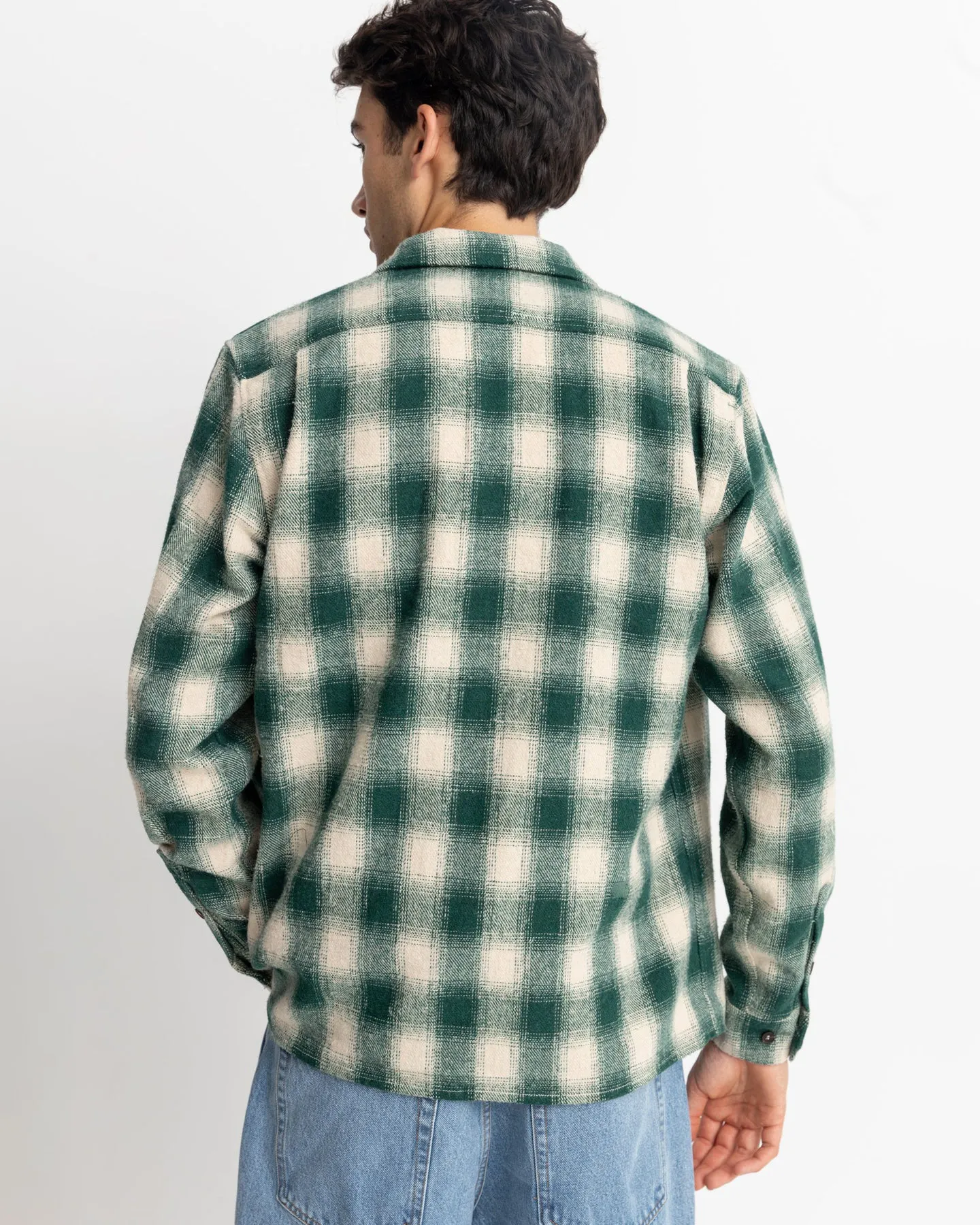 Chemise en flanelle à carreaux verte