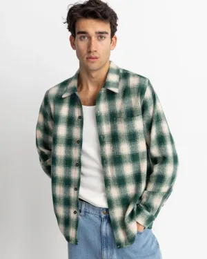 Chemise en flanelle à carreaux verte